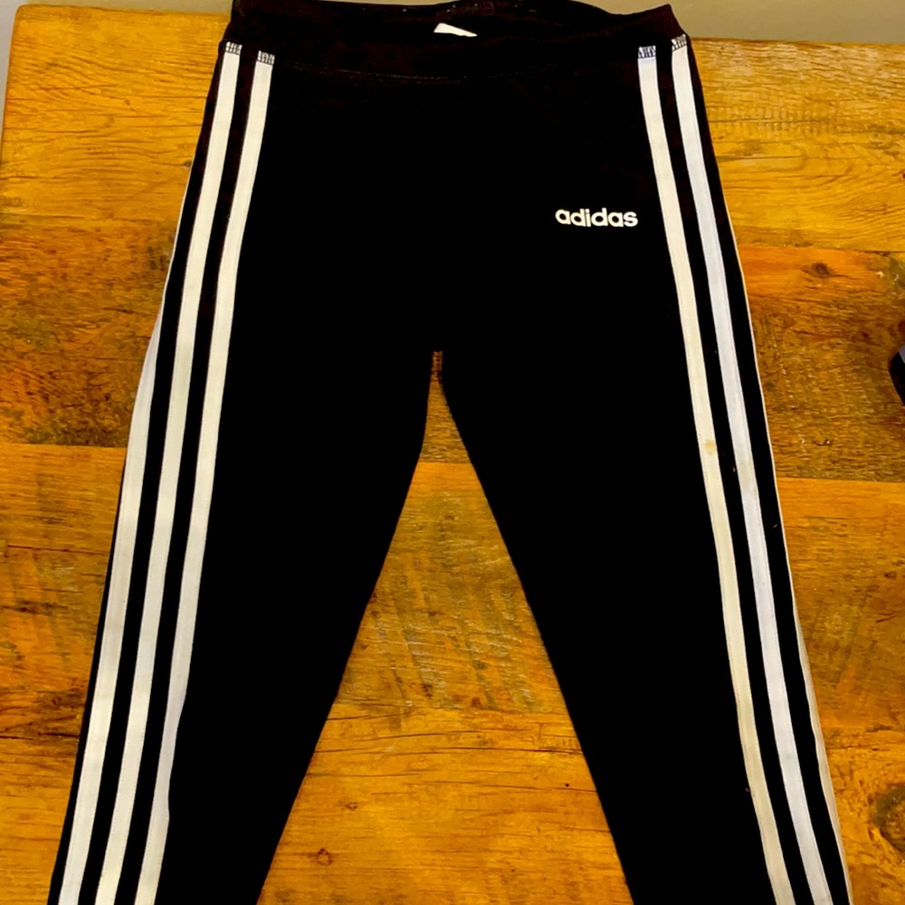 Black Adidas leggings size 7/8
